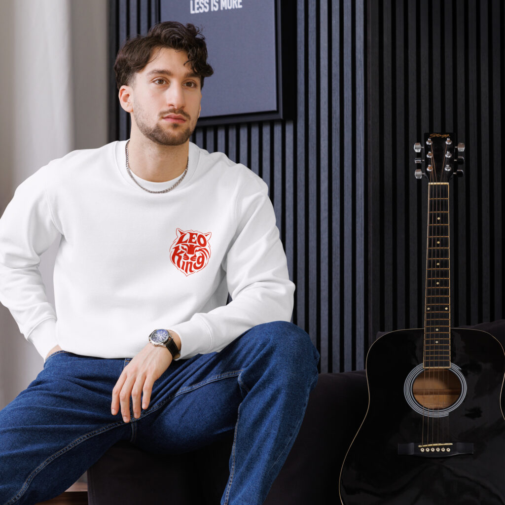 Unisex Sweatshirt with Patterned Cat face